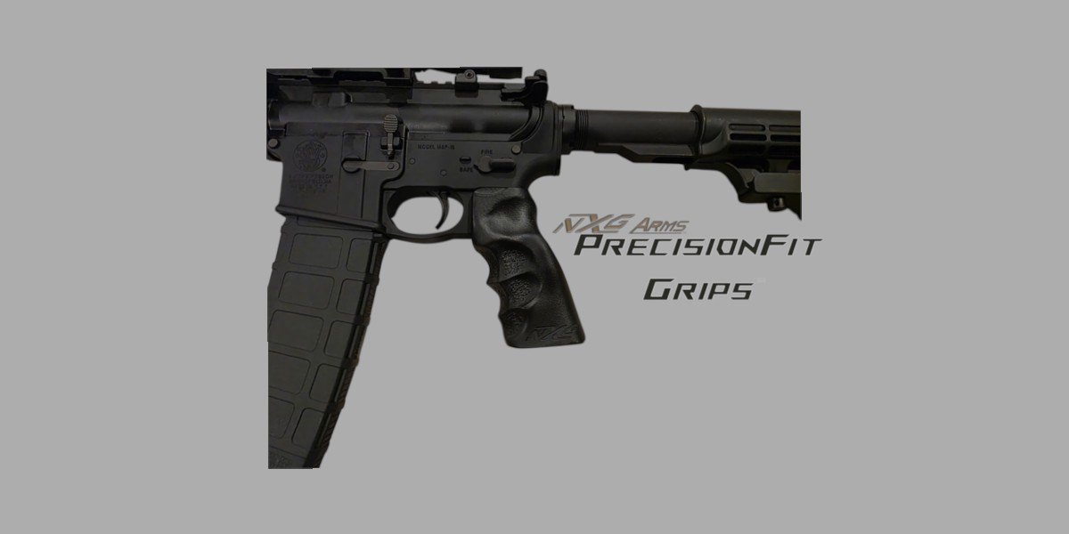 PrecisionFit grip on AR — left side