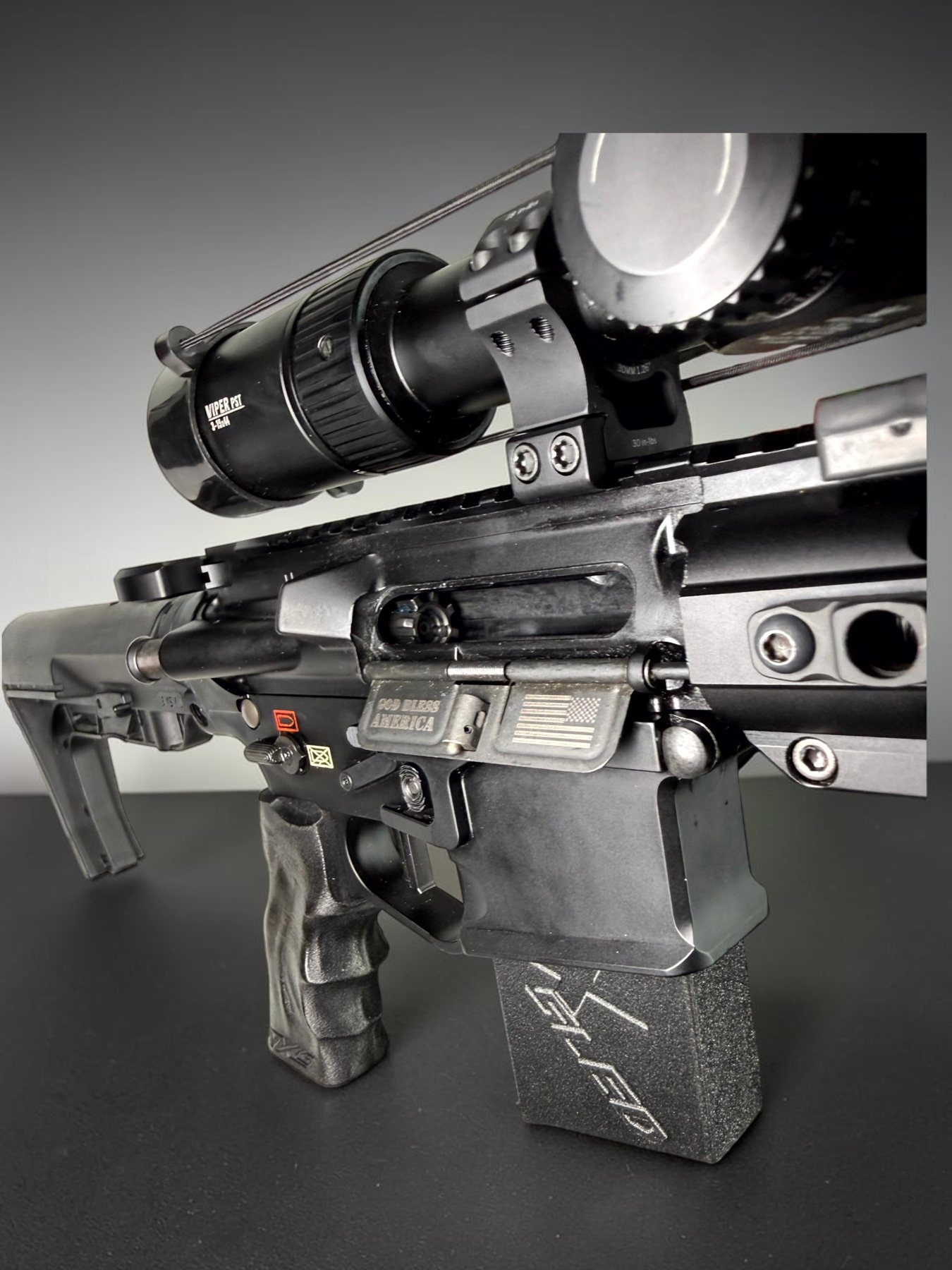 X Sled single-shot magazine on an AR